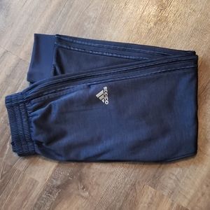 Adidas boys M navy fleece pants